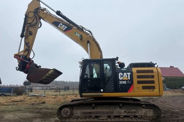 Koparka gąsienicowa Caterpillar 324EL z 2014r. rototilt, 2x łyżka